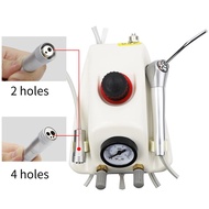 Portable Dental Air Turbine Unit Work with Air Compressor  2/4 Holes Plastic Shell