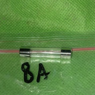 8A large fuse 8 glassa fuse tube safety ampere 250v Fajar electro 2a