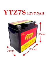 YTZ7S BATTERY GEL (12V7.5AH) HONDA PCX 150 / VARIO / YAMAHA R1 (2016) NVX / SUZUKI BELANG 150R