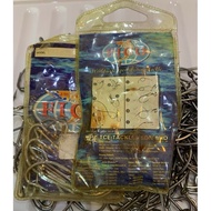 (H4)FIGO Combination Stainless steel Hook Size (3/0 With 4/0) Long Rod Per 1 Set/10 Pcs. Sea Fishing