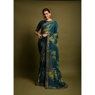 New Floral Georgette Indian Saree
