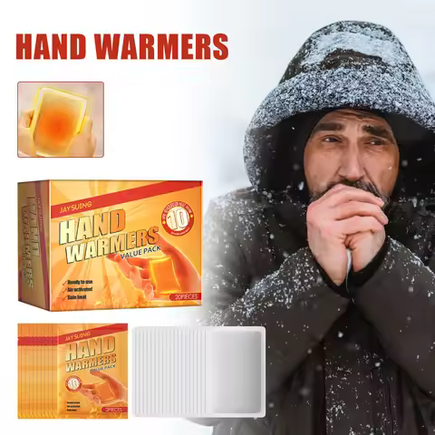 Jaysuing 20pcs Hand Warmers Quickly Heat Lasting Cold-Proof Winter Outdoor Increase Temperature Body