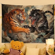 B & B Studio Bed Fabric, Roaring Tiger and Roaring Dragon Back Design, Suitable for Direct Studio Ro