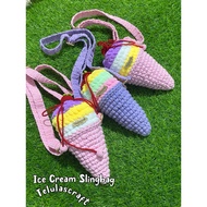 Ice cream Bag crochet. Cute children's ice cream bag