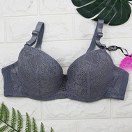 bra avon [BRA AMELIA] Plus Size Bra CUP D/E/F Under-wired Bra (#38~#44) Soft Cotton Thin Span French