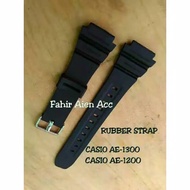 RUBBER STRAP CASIO WATCHTALI AE1200 AE1300 AE-1200 AE-1300