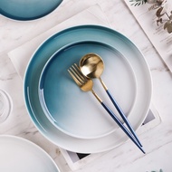 ( A0105 ) OMBRE Ceramic Plate imported Plate/s, beautiful plates, nice plates, ceramics, cafe plates