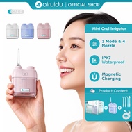 Airuidu CF410 Mini Water Flosser 80ML Travel Oral Irrigator Foldable Dental 3 Modes Teeth Cleaner IP
