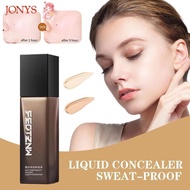 JONYS Liquid Foundation, Full Coverage Oil-Control Face Foundation Cream,  Waterproof Natural Matte 