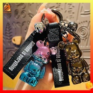 ez link charm Colorful collar bear keychain student cute net red car key bag pendant net red couple keychain