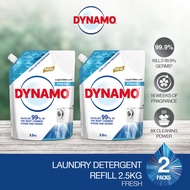 DYNAMO Laundry Detergent Fresh Refill (2.5kg) [Twin Pack] Dynamo Detergent
