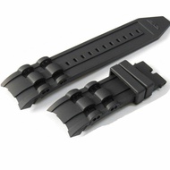 Black 26mm Rubber Watch Strap Band For Invicta Pro Diver Chronograph Collection