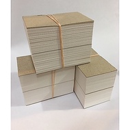 *READY STOCK* 5.3cm x 8.9cm 500pcs Kad Balak / Timber Card  树桐卡/Kad Balak White