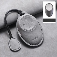 Leather Car Key Holder For AION V AION UT AION RT AION RT Plus AION Y Plus,Remote Control Car Key Co