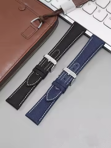 Nylon Watch Strap for Omega Seamaster 300 Speedmaster AT150 Golden Needle Captain Snoopy 310 Men