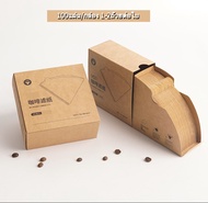 100/40แผ่น! กระดาษกรองกาแฟ สะดวก บรรจุในกล่อง ทรง Vก้นแหลม กระดาษกรองกาแฟ Drip Coffee Paper Filter VShape เครื่องบดกาแฟCoffee Filter Paper