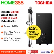 Toshiba Instant Water Heater with Built-In ELCB DSK33ES5SB