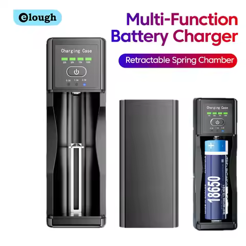 Li-ion/IMR/INR/ICR 3.6V/3.7V LCD Display Smart Battery Charger USB For 26650 18350 21700 18500 Recha