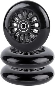 AOWISH Sit Down 3-Wheel Scooter Replacement Wheels with Bearings ABEC-9 for Easy Rollers and Classic Ride on Toy Gifts, Ride-On Toys &amp; Accessories for Kids Boys and Girls, Set of 3 (Black)