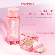 Glad2Glow 2 In 1 Skincare Set - Perfect Cover Cushion Foundation + Cherry Blossom Betaine Micellar W