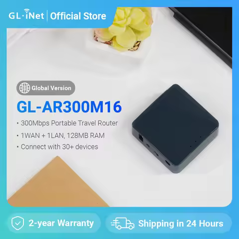 GL.iNet AR300M16(Shadow) Portable Mini Travel Wireless Pocket Router WiFi Router/Access Point/Extend