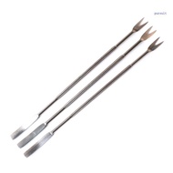 【SUIT*】 3 Pcs Stainless Steel Seafood Forks Lobster Shellfish Forks Walnut Needle