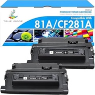 CF281A 81A Black Toner Cartridge：2-Pack Compatible Replacement for HP 81A CF281A 81X CF281X Toner Ca