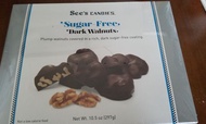 See's Candies Sugar Free Dark Walnuts 10.5oz (fresh, imported from U.S.)