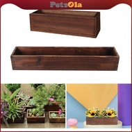 [PETSOLA] Rectangle Versatile Wooden Planter Box for Yard Indoor, Outdoor Plants Shelf