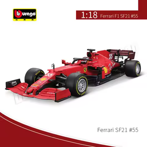 Bburago 1:18 Formula 1 Ferrari SF21 Ferrari SF70H Ferrari SF1000 Alloy Die-cast Car Model Collectibl