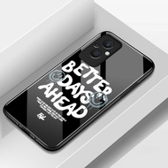 Case For OPPO Reno 7Z 5G 8Z 5G 7 Lite 8 English Label Glass Phone Anti-Fall Full Shot