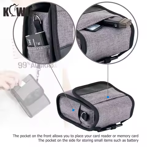Compact Camera Pouch Case for Sony ZV-1 II ZV-1F ZV1 RX100VII RX100VI Canon G7X III II Olympus TG-7 