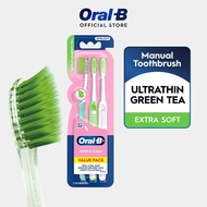Oral-B Ultrathin Green Tea Toothbrush 3 Count