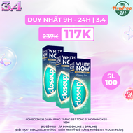 Combo 3 Kem Đánh Răng Closeup Trắng Bật Tông 3X Morning Kiss 100g