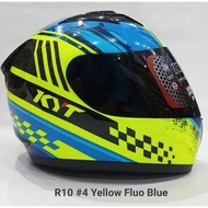 HELM KYT R10 SERI 3 AQUA PAKET GANTENG PULL MOTIP