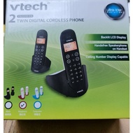 Vtech Twin Cordless Phone ES2210-2A RASBERRY