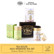 TWG Tea | Tea Route Duo Weekend Tea Set in Haute Couture Tea Tin Gift Box (2 x 50g)