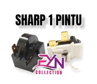 [BEST SELLER] OVERLOAD KULKAS SHARP 1 PINTU WATT KECIL + PTC RELAY 1 PIN KANAN / OVERLOAD KULKAS  SHARP 1 PINTU