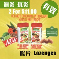 Helmig's Curcumin Troche Lozenges Lime/Licorice 18g