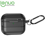 Lenuo Earphone Case For AirPods 4 Pro 2 3 1 Pro2 Airpod 4 Casing With Anti-Lost Carabiner Anti-fall 