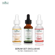 Plantnery Intense Serum Set Exclusive (เซรั่ม 3 ขวด)Tea Tree Serum/ Yuzu Orange Serum/ Pomegranate Serum