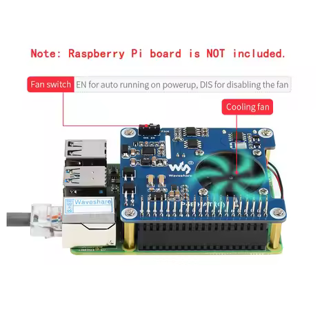 5V 12V Pi4B PoE HAT for RasPi RPI Raspberry Pi 3B Plus 4 4B PI4B Power Over Ethernet Module Cooler H