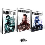 F1 Drivers Frame Poster - Frameblock