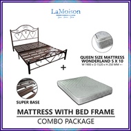 LaMoison SET Queen Bed Frame With Mattress Queen Mattress Katil Queen Tilam Queen 8/10 INCH - CM-BF2