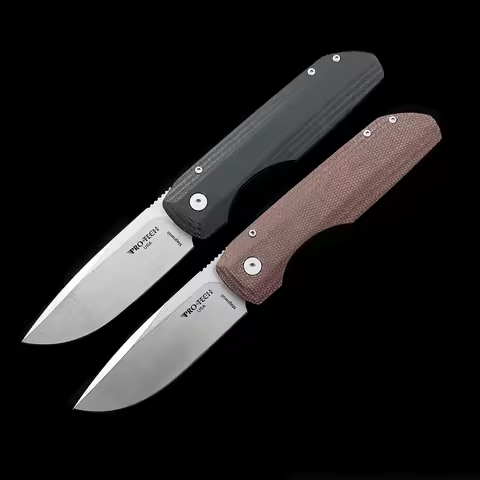 Vero Engineering + Pro-Tech Synapse Knife Micarta /g10 Handle