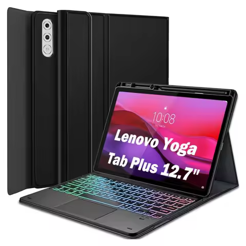 For Lenovo 12.7'' Yoga Tab Plus Keyboard Case for TB520FU YOGA Pad Pro Tablet Backlight Detachable B