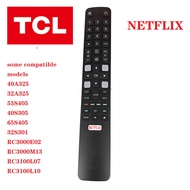 TCL Remote Control RC802N Smart TV Compatible Remote Control with Netflix Button RM-L1508+