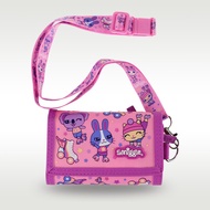 Australia smiggle original children Wallet girls clutch card bag pink purple rabbit trifold coin purse Kawaii satchel 5 inches