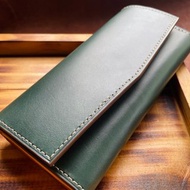 【VULCAN 信封拉鍊長夾】義大利植鞣牛革 可自選配色 可壓印燙金