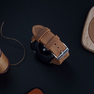 Vnstrap leather watch strap, double-sided waxed cowhide watch strap for series 3 4 5 6 7 se 38mm 40m